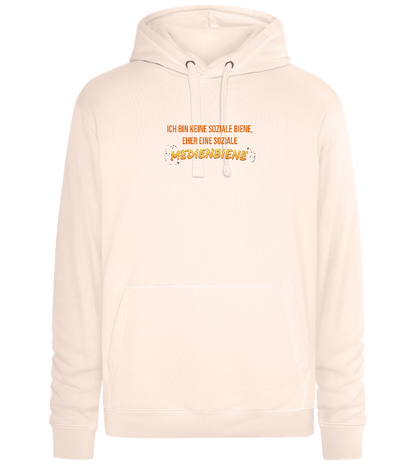 Social Media Design - Premium unisex hoodie_LIGHT PEACH ROSE_front