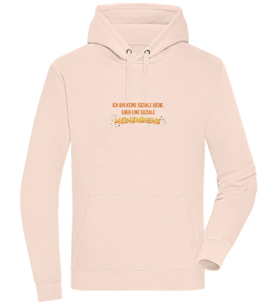 Social Media Design - Premium unisex hoodie_LIGHT PEACH ROSE_front