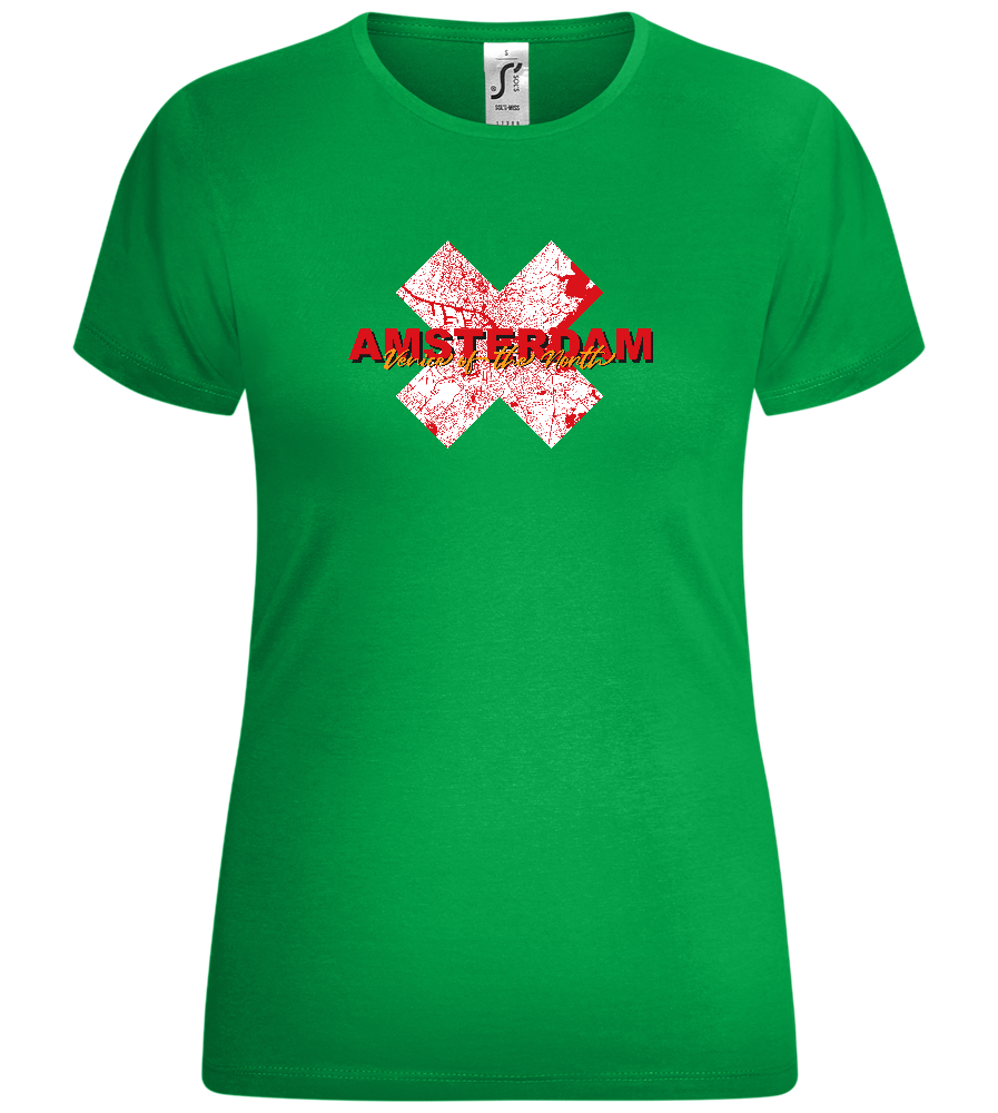 Venice of the North Design - Comfort women's t-shirt_MEADOW GREEN_front