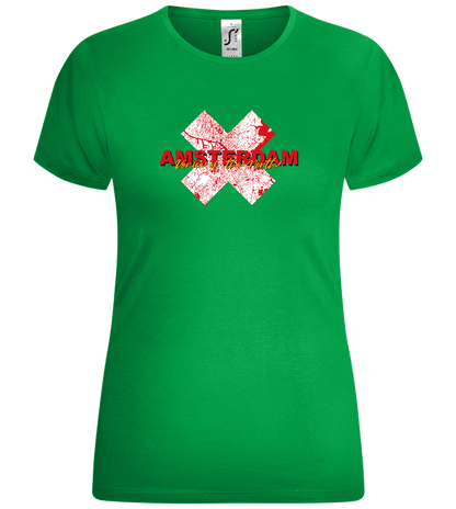 Venice of the North Design - Comfort women's t-shirt_MEADOW GREEN_front