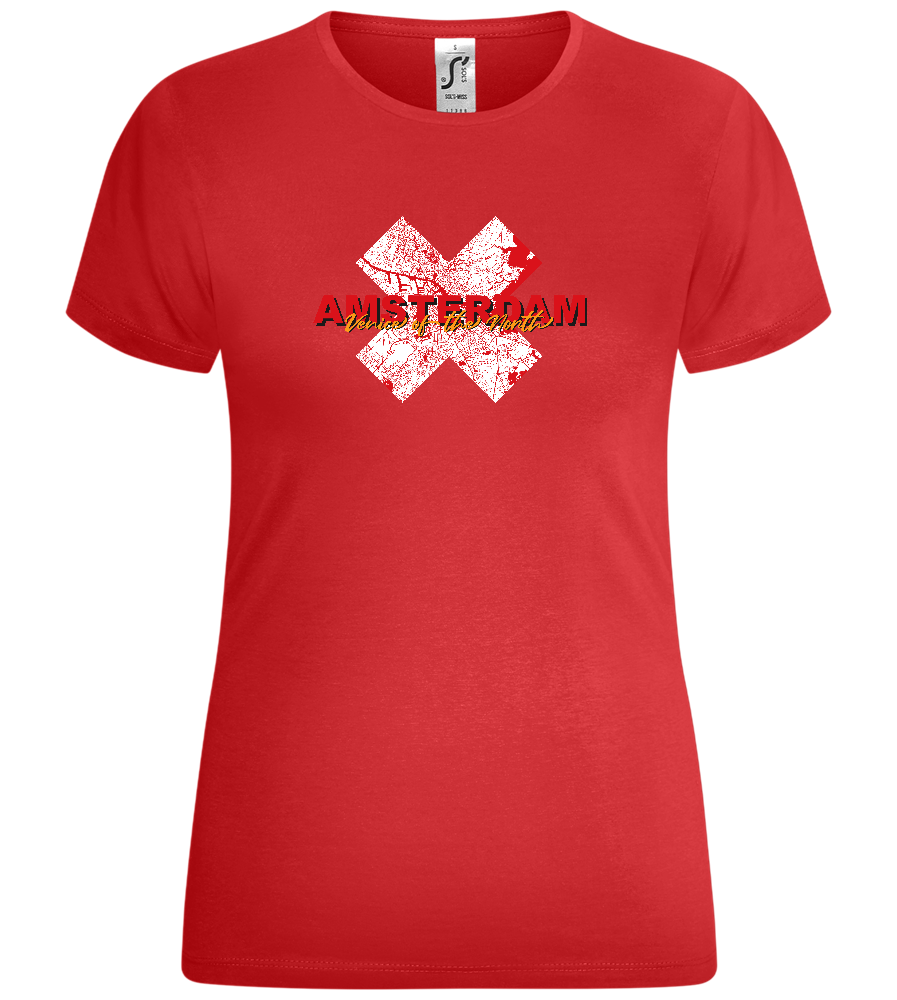 Venice of the North Design - Comfort women's t-shirt_RED_front