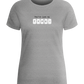 Just My Type Design - Basic women's fitted t-shirt_ORION GREY_front