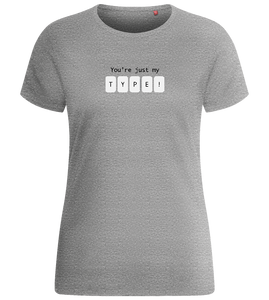 Just My Type Design - Basic women's fitted t-shirt