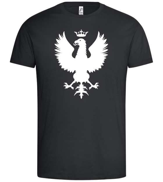 Polish Coat of Arms Design - Premium men's t-shirt_DARK GRAY_front