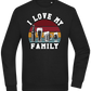 I Love My Family Design - Comfort Essential Unisex Sweater_BLACK_front