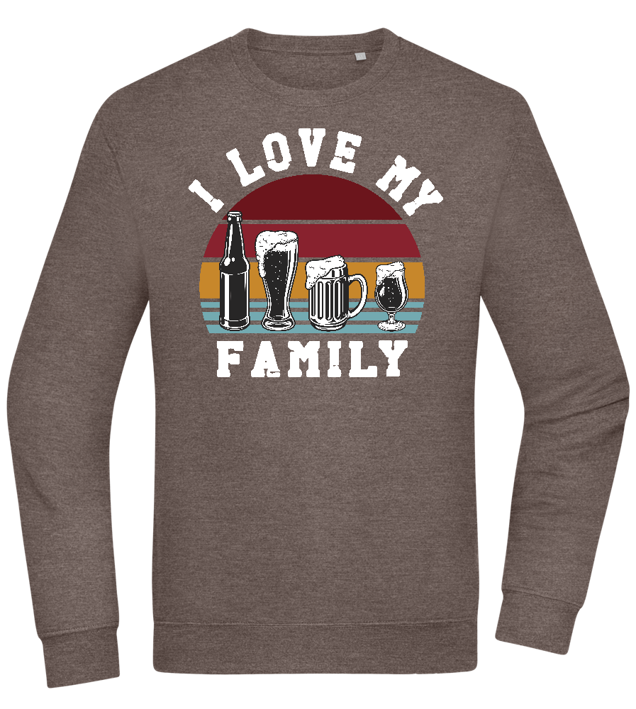 I Love My Family Design - Comfort Essential Unisex Sweater_CHARCOAL CHIN_front