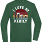 I Love My Family Design - Comfort Essential Unisex Sweater_GREEN BOTTLE_front