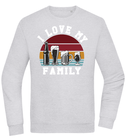 I Love My Family Design - Comfort Essential Unisex Sweater_ORION GREY II_front