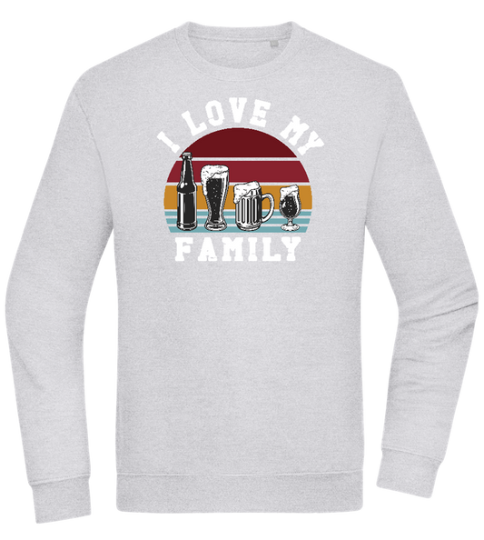 I Love My Family Design - Comfort Essential Unisex Sweater_ORION GREY II_front