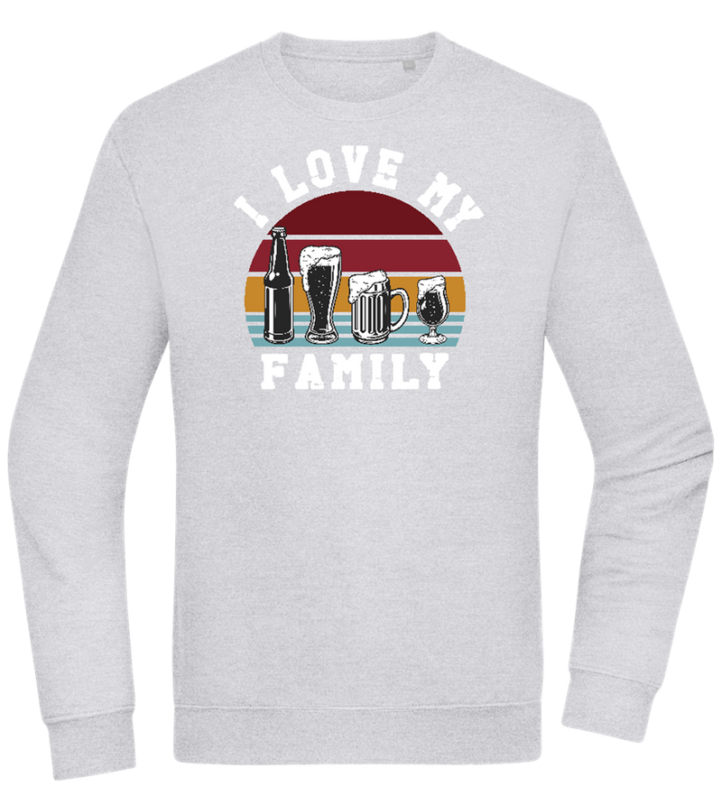 I Love My Family Design - Comfort Essential Unisex Sweater_ORION GREY II_front