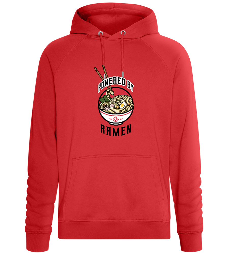 Powered by Ramen Design - Comfort unisex hoodie_RED_front