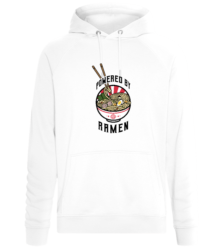 Powered by Ramen Design - Comfort unisex hoodie_WHITE_front