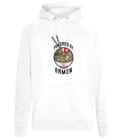 Powered by Ramen Design - Comfort unisex hoodie_WHITE_front