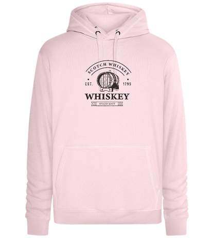 Scotch Whiskey Barrell Design - Premium unisex hoodie_LIGHT PEACH ROSE_front