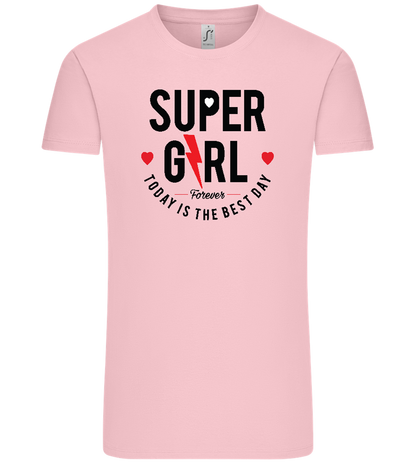 Super Girl Forever Design - Comfort Unisex T-Shirt_CANDY PINK_front