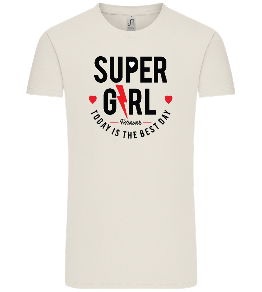 Super Girl Forever Design - Comfort Unisex T-Shirt_ECRU_front