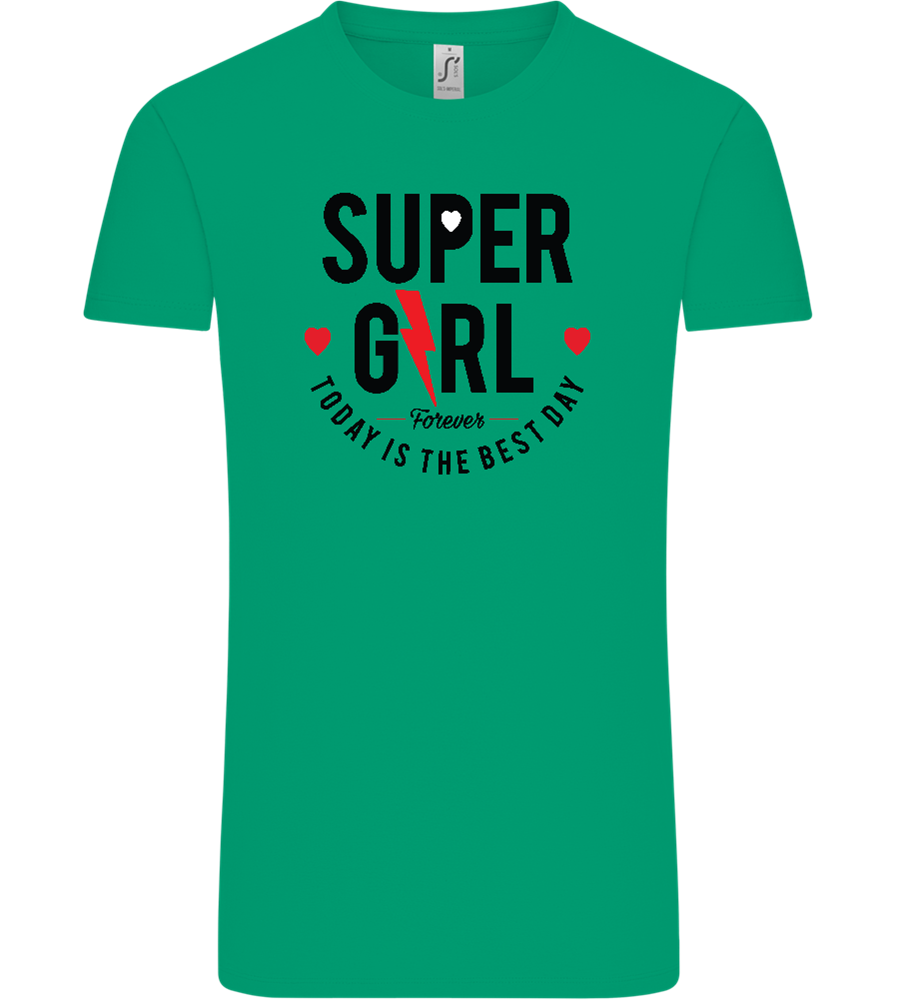 Super Girl Forever Design - Comfort Unisex T-Shirt_SPRING GREEN_front