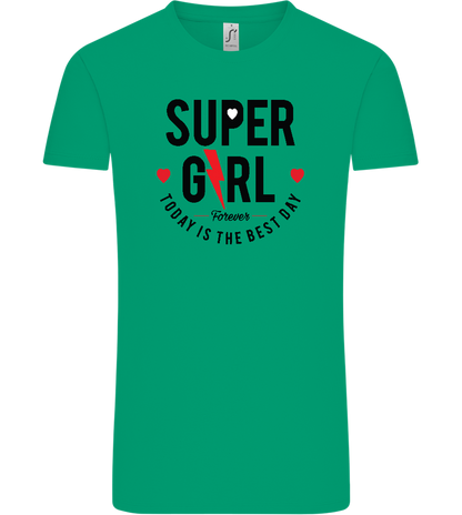 Super Girl Forever Design - Comfort Unisex T-Shirt_SPRING GREEN_front