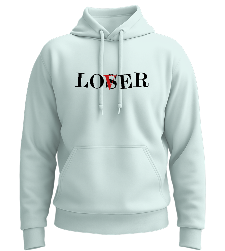 Lover or Loser Design - Premium Essential Unisex Hoodie_ARCTIC BLUE_front