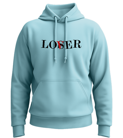 Lover or Loser Design - Premium Essential Unisex Hoodie_POOL BLUE_front
