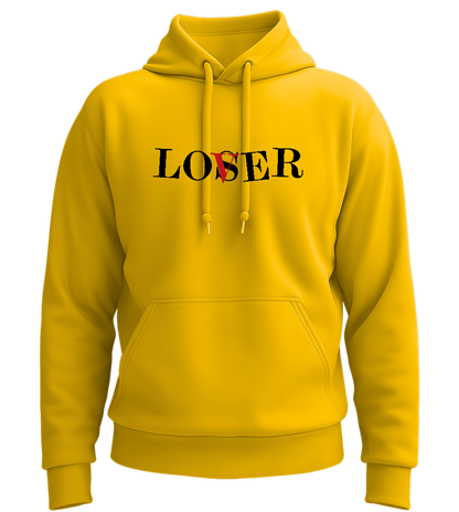 Lover or Loser Design - Premium Essential Unisex Hoodie_YELLOW_front