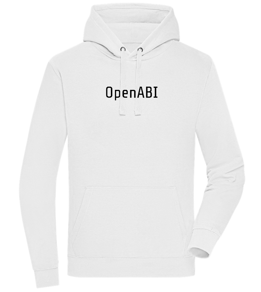 OpenABI Design - Premium unisex hoodie_WHITE_front