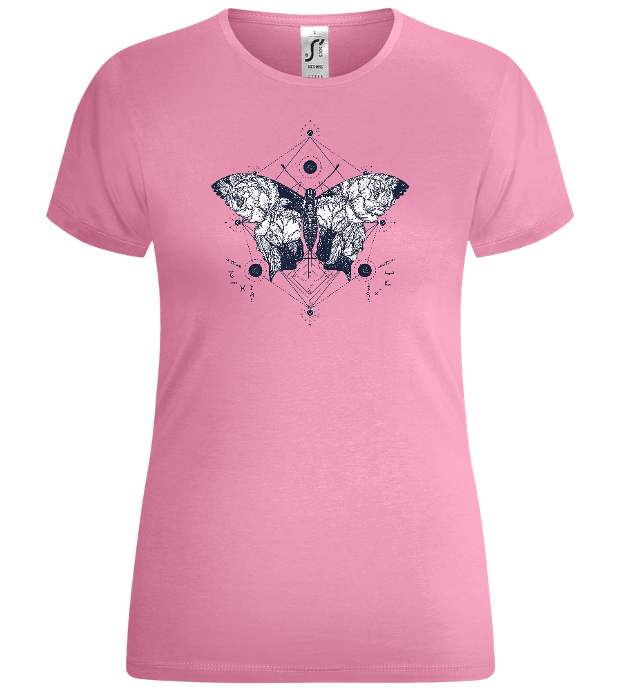 Abstract Butterfly Design - Comfort women's t-shirt_PINK ORCHID_front