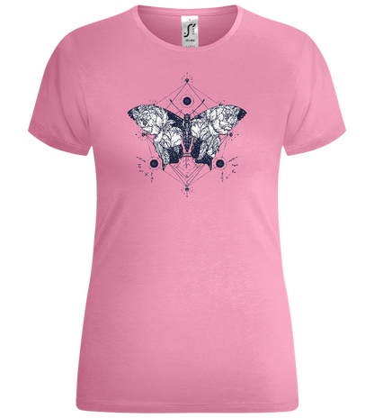 Abstract Butterfly Design - Comfort women's t-shirt_PINK ORCHID_front