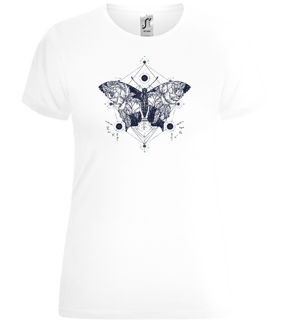 Abstract Butterfly Design - Comfort women's t-shirt_WHITE_front