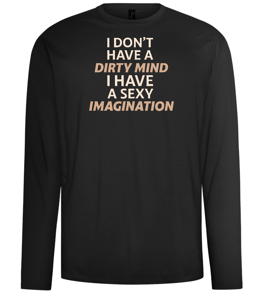 Sexy Imagination Design - Comfort men's long sleeve t-shirt_DEEP BLACK_front