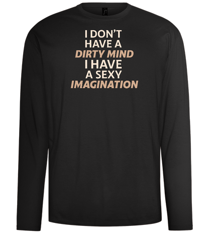 Sexy Imagination Design - Comfort men's long sleeve t-shirt_DEEP BLACK_front