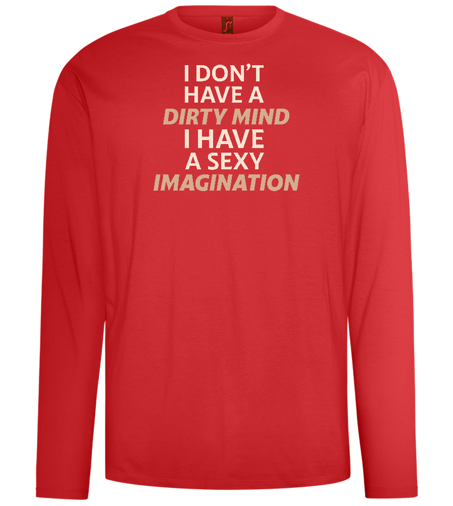 Sexy Imagination Design - Comfort men's long sleeve t-shirt_RED_front