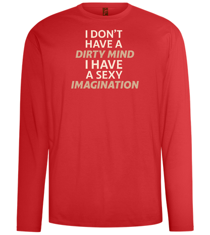 Sexy Imagination Design - Comfort men's long sleeve t-shirt_RED_front