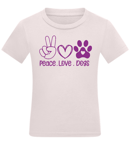 Peace Love Dogs Design - Comfort kids fitted t-shirt