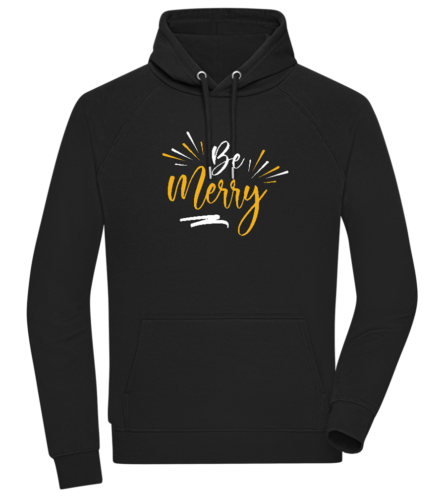 Be Merry Sparkles Design - Comfort unisex hoodie_BLACK_front