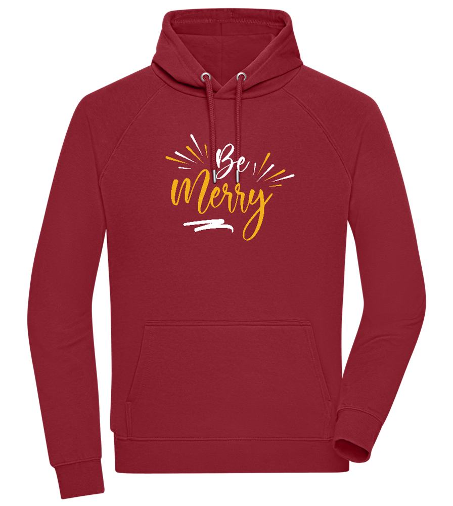 Be Merry Sparkles Design - Comfort unisex hoodie_BORDEAUX_front