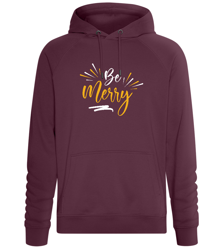 Be Merry Sparkles Design - Comfort unisex hoodie_BORDEAUX_front