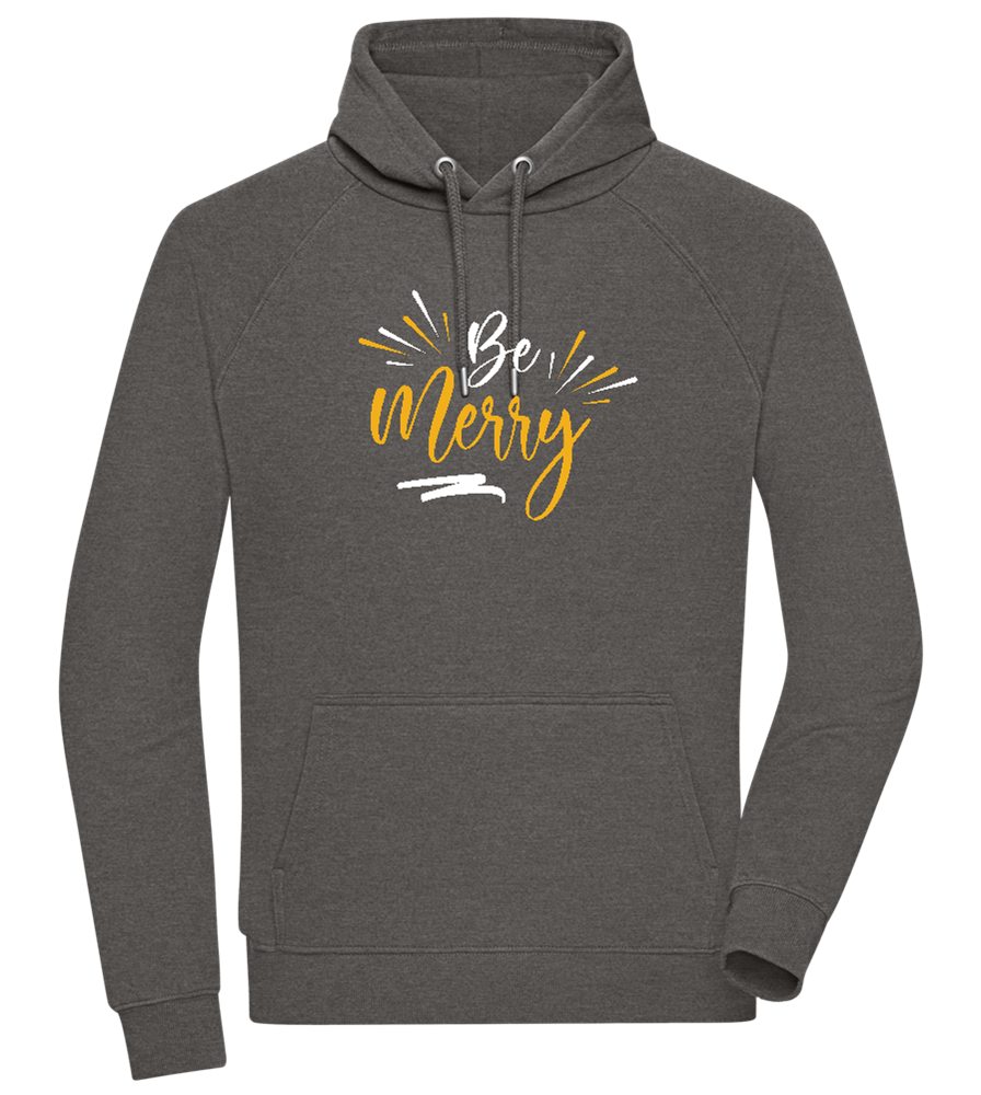 Be Merry Sparkles Design - Comfort unisex hoodie_CHARCOAL CHIN_front