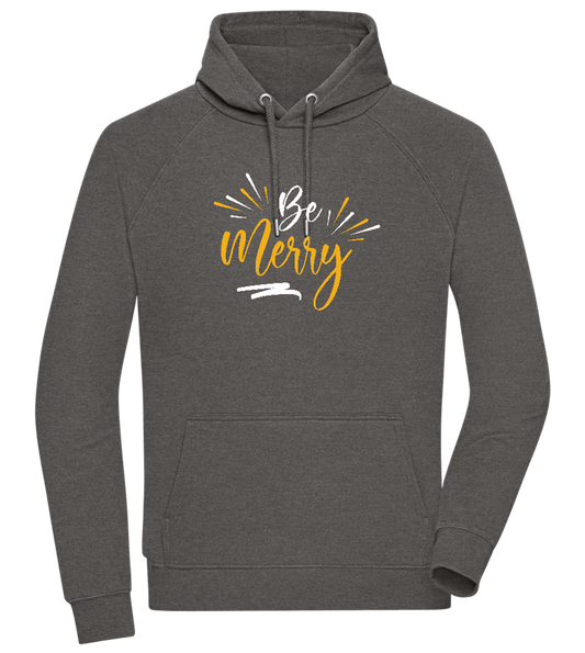 Be Merry Sparkles Design - Comfort unisex hoodie_CHARCOAL CHIN_front
