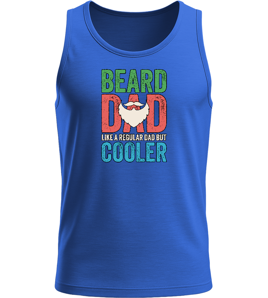 Beard Dad Design - Basic men's tank top_ROYAL BLUE_front