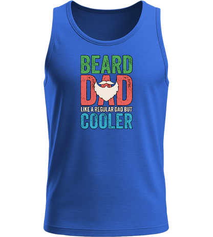 Beard Dad Design - Basic men's tank top_ROYAL BLUE_front