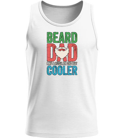 Beard Dad Design - Basic men's tank top_WHITE_front