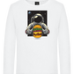 Spaceman Burger Design - Premium kids long sleeve t-shirt_WHITE_front