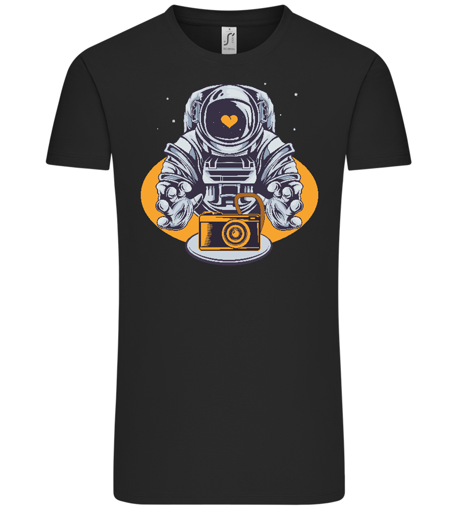 Spaceman Camera Design - Comfort Unisex T-Shirt_DEEP BLACK_front