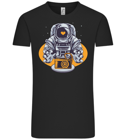 Spaceman Camera Design - Comfort Unisex T-Shirt_DEEP BLACK_front