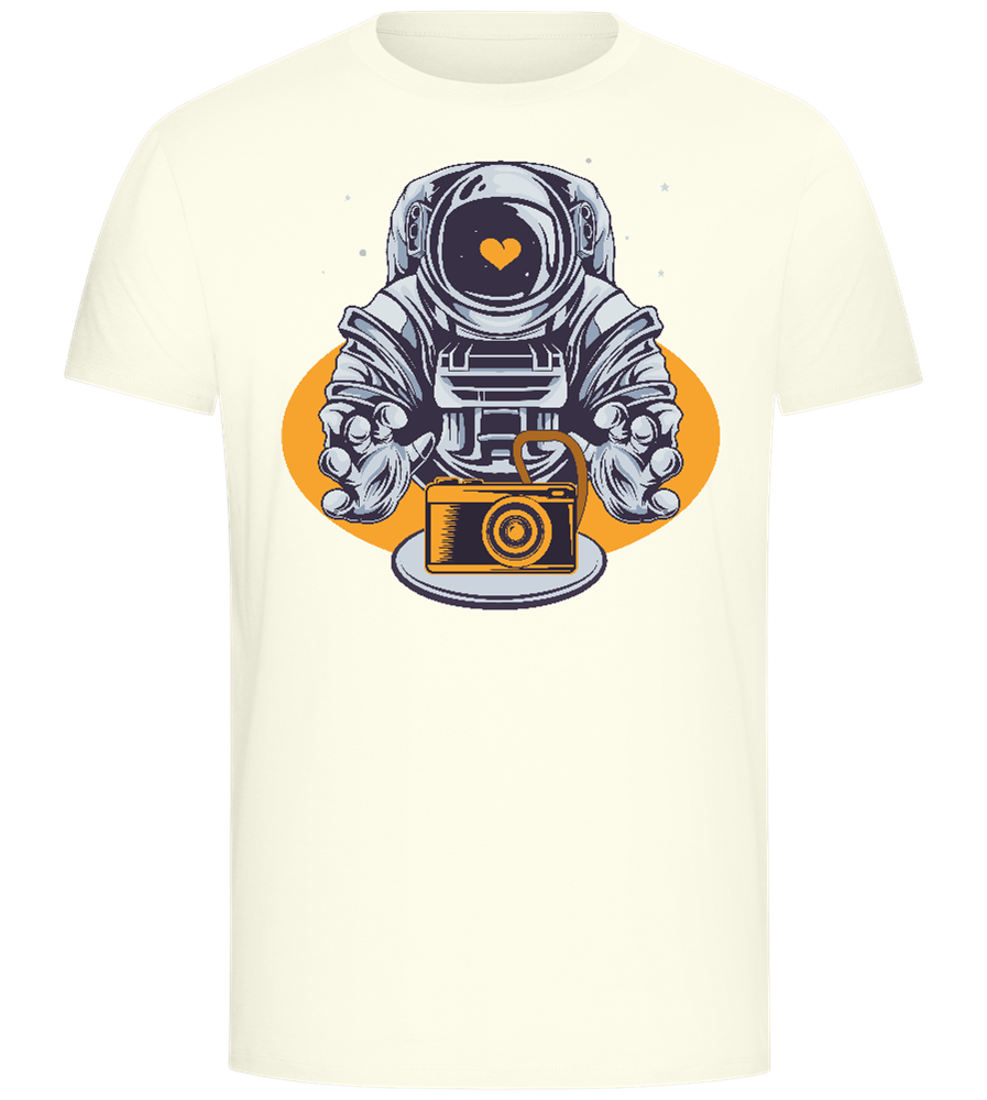 Spaceman Camera Design - Comfort Unisex T-Shirt_ECRU_front