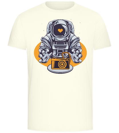 Spaceman Camera Design - Comfort Unisex T-Shirt_ECRU_front