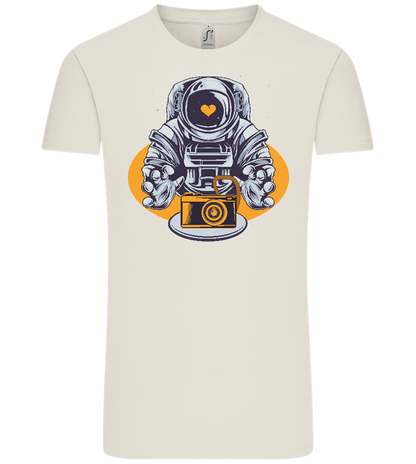 Spaceman Camera Design - Comfort Unisex T-Shirt_ECRU_front