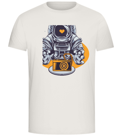 Spaceman Camera Design - Comfort Unisex T-Shirt_ECRU_front