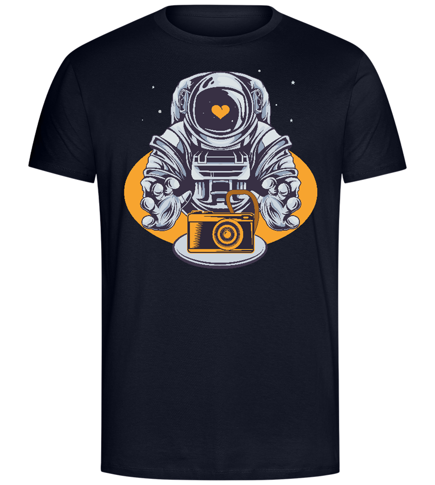 Spaceman Camera Design - Comfort Unisex T-Shirt_FRENCH NAVY_front